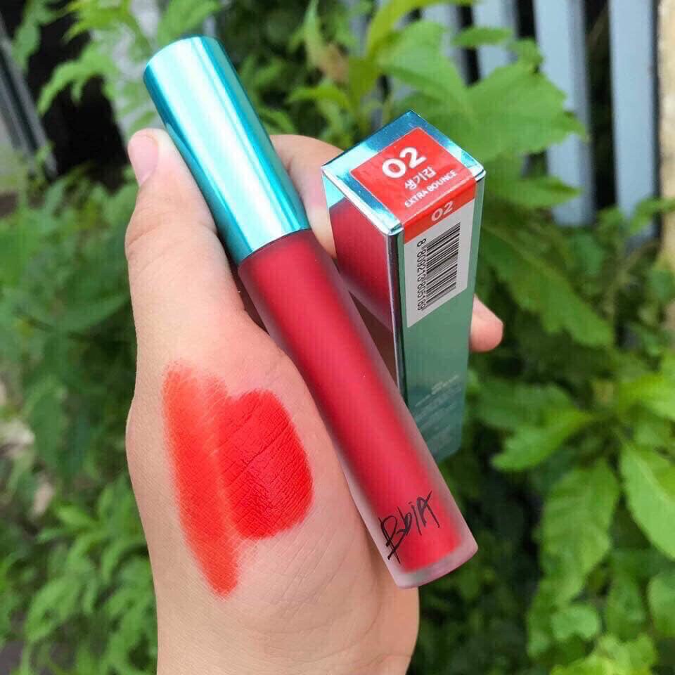 Son kem lì Bbia Last Velvet Lip #02 Đỏ cam