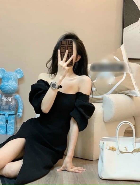 ĐẦM BODY CỔ VUÔNG TAY PHỒNG13015