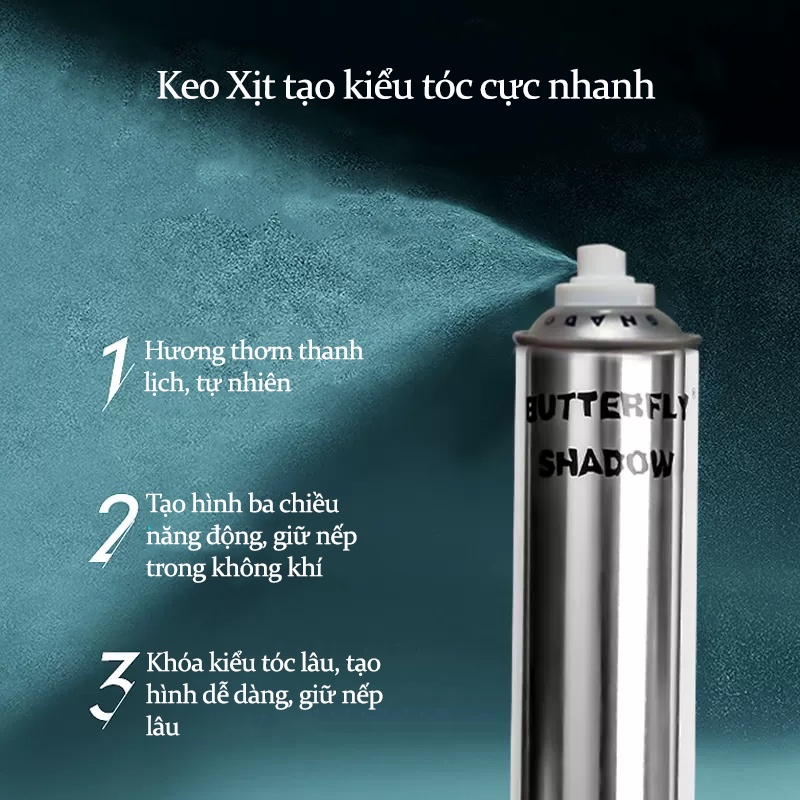 [Bán chạy] Keo xịt tóc Butterfly Shadow 600ml