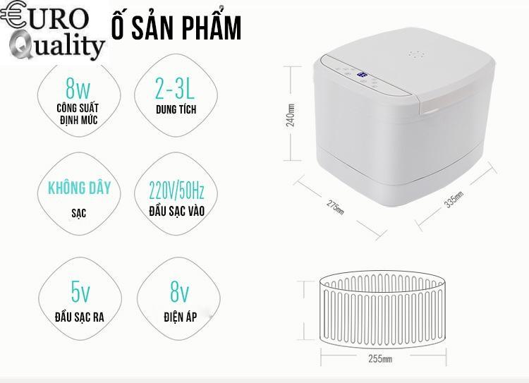 Euro Quality- Máy rửa rau củ diệt khuẩn gia dụng