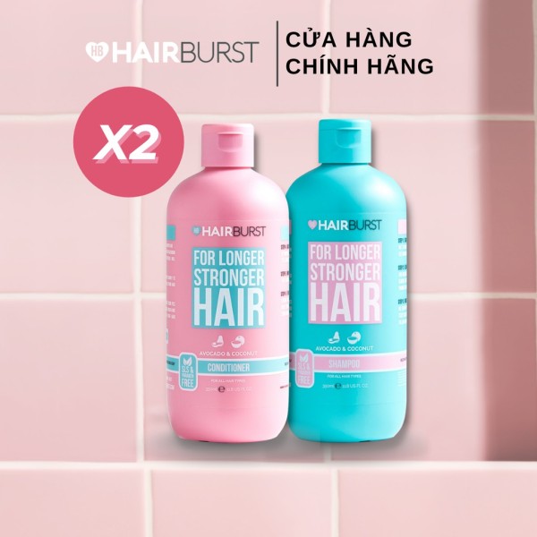 [CHÍNH HÃNG] Set gội xả HAIRBURST kích thích tóc mọc dài 350ml/chai nhập khẩu
