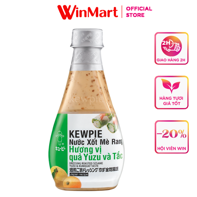 [Siêu thị WinMart] - Nước xốt KEWPIE mè rang Yuzu Tắc 210ml