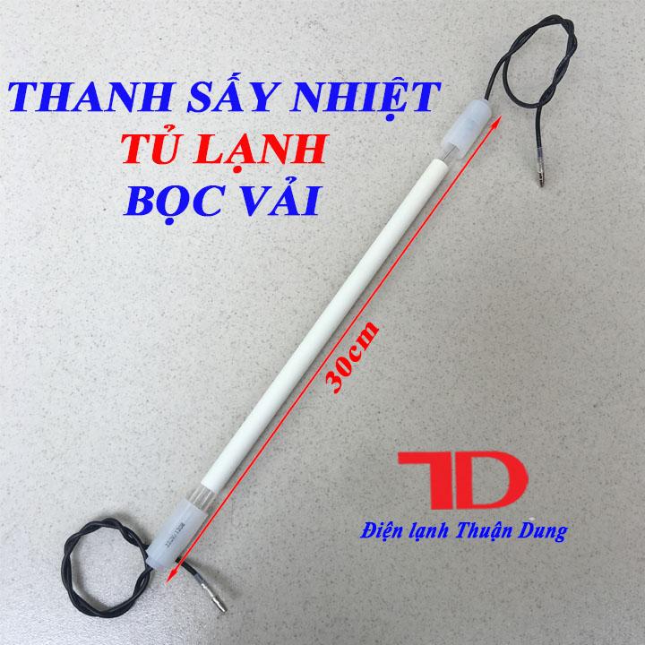 Thanh sấy nhiệt Tủ Lạnh bọc vải 12 inch 30cm, Điện trở phá băng Tủ Lạnh - Điện Lạnh Thuận Dung