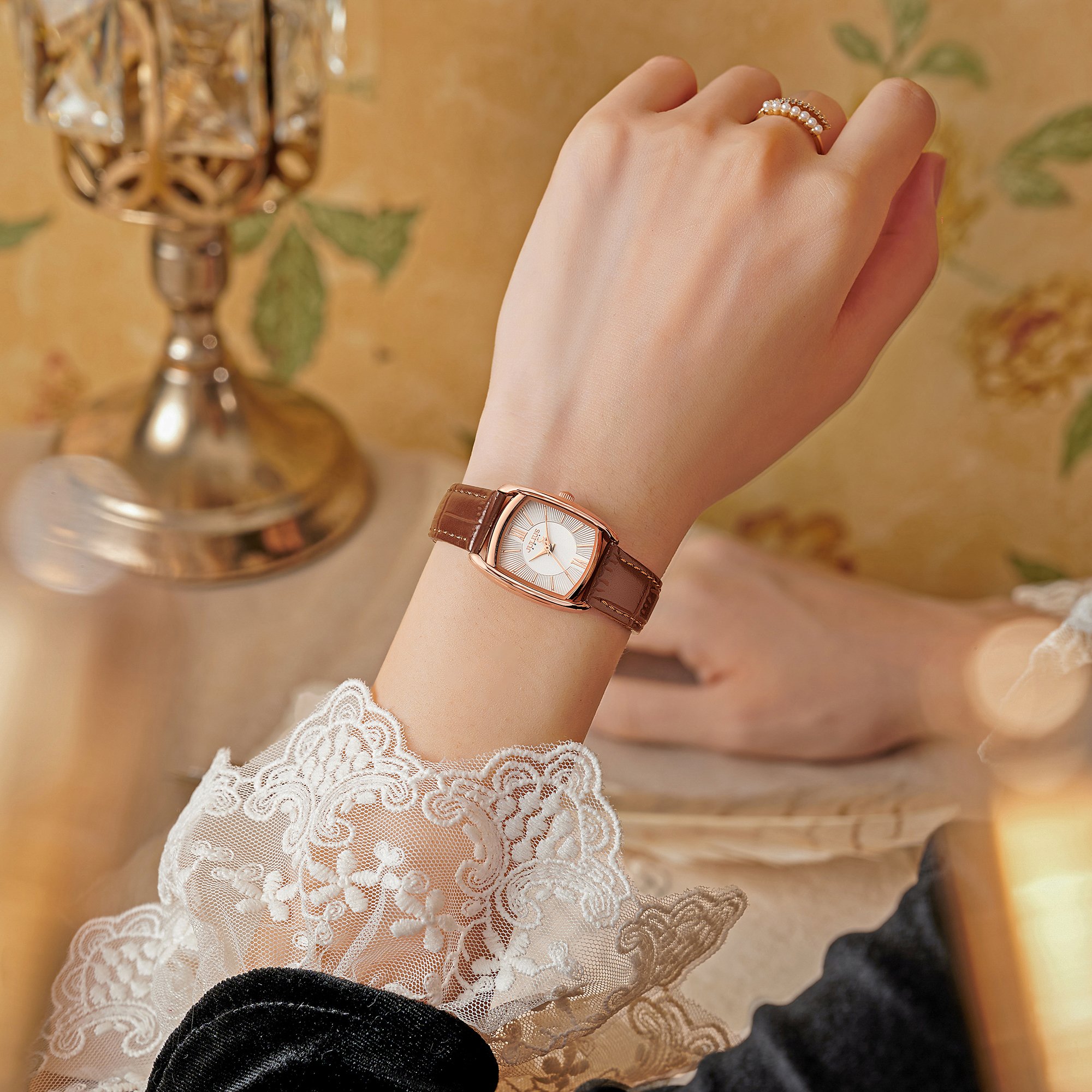 Đồng hồ Julius nữ JA-1364 dây da | Julius Official