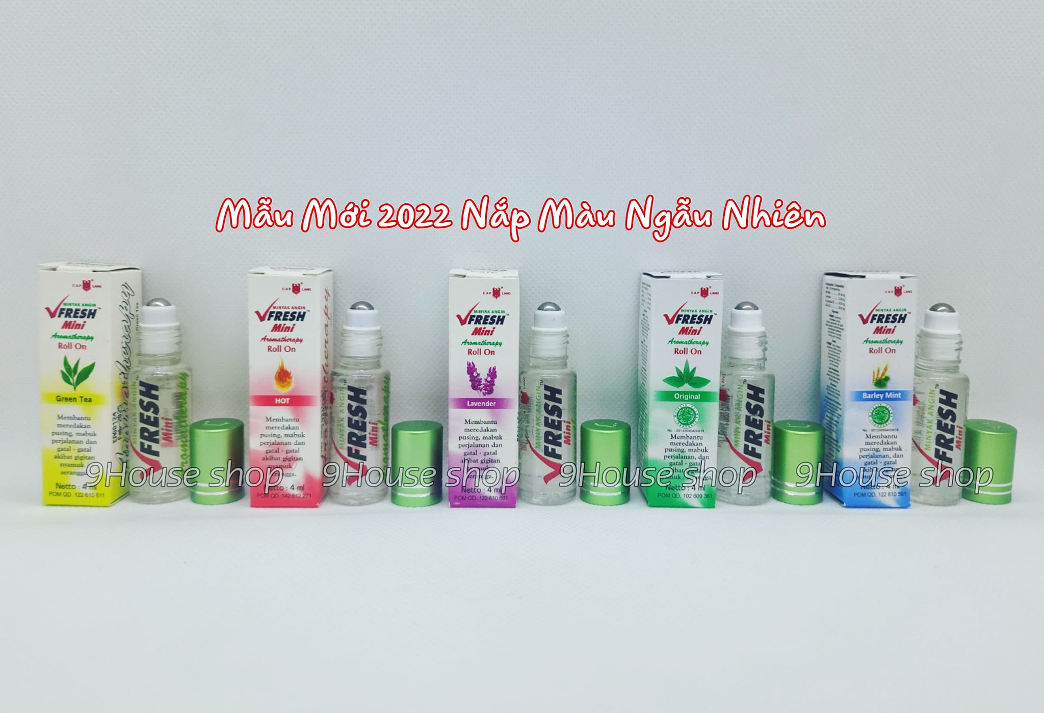 Dầu lăn tinh dầu thảo dược Lavender VFRESH 4cc (Oải Hương)