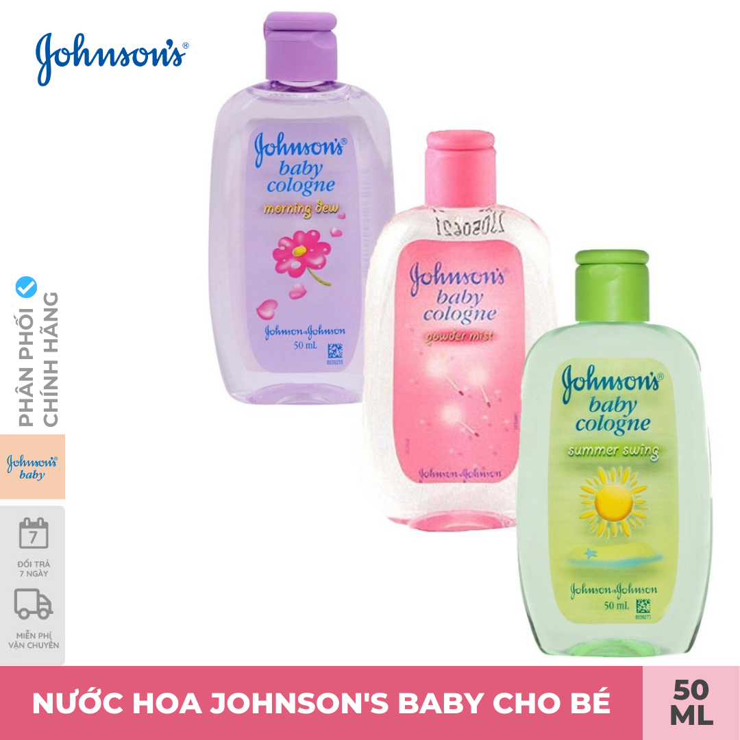 Nước hoa Johnson s Baby cho trẻ em, nhiều mùi, lưu hương thơm mát 50ml