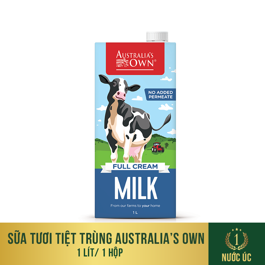 >> SO SÁNH GIÁ SỮA TƯƠI TIỆT TRÙNG NGUYÊN KEM AUSTRALIA'S OWN 1L | Shopee Lazada Sendo Tiki 48 Sữa tươi tiệt trùng Australia's Own Nguyên Kem 1L, không đường, nhập khẩu chính hãng từ Úc, không chứa chất bảo quản, phù hợp với trẻ em trên 1 tuổi