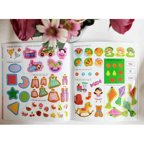 Sticker bóc dán thông minh 2-6 tuổi (phát triển chỉ số thông minh IQ)