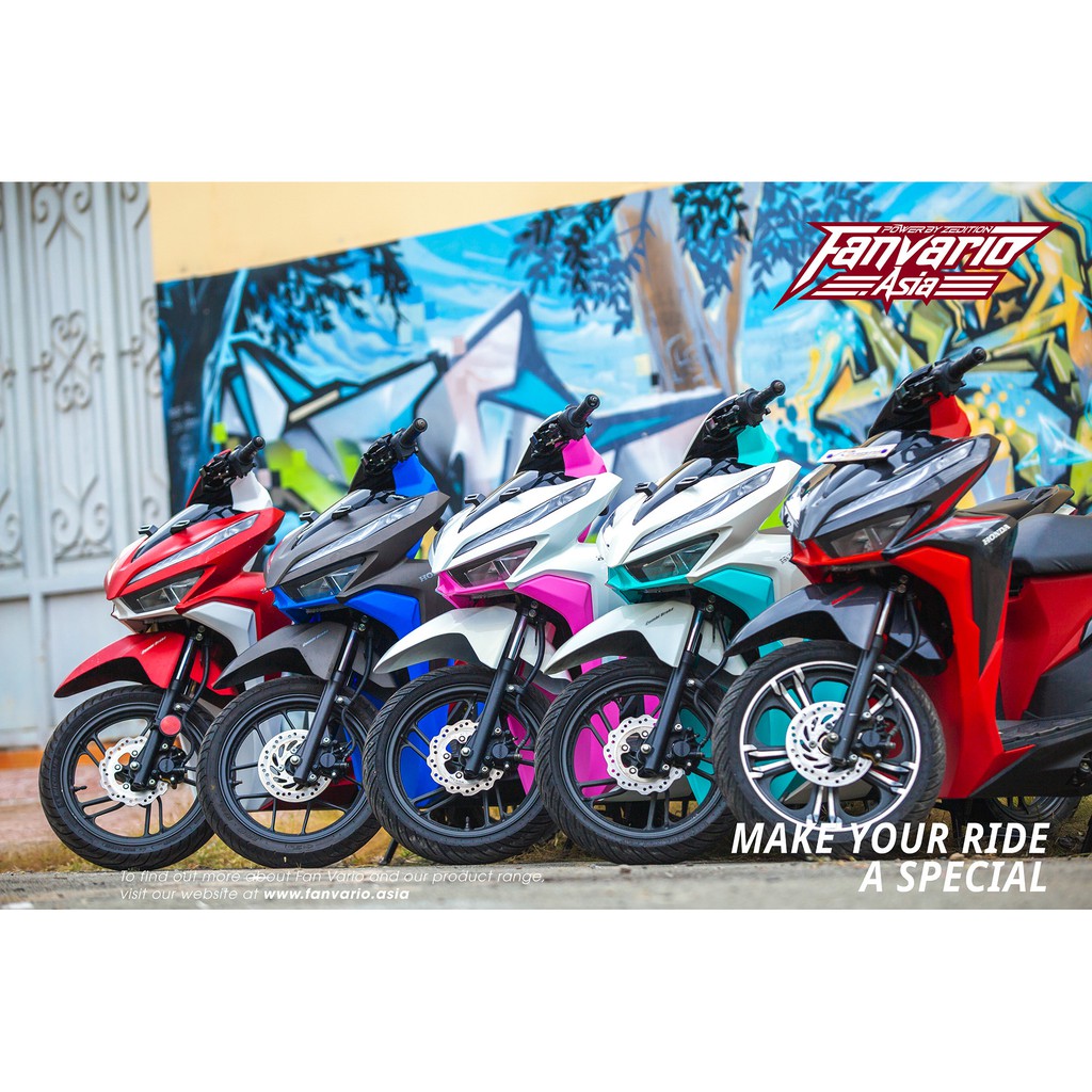 Bộ Dàn nhựa nhám màu Vario - Click 125 150 10 món “ 7 màu “