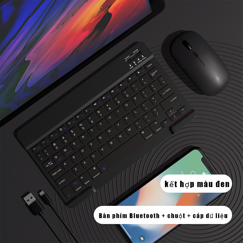 Bàn Phím Bluetooth3.0 Mini Không Dây Kèm