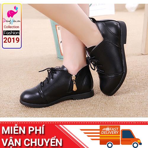 [Xả lẻ size] - Giày boot da cho bé gái