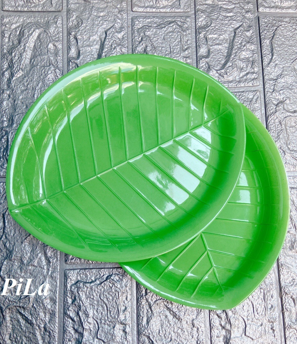 [HCM]Đĩa Melamine Kiểu Chiếc Lá