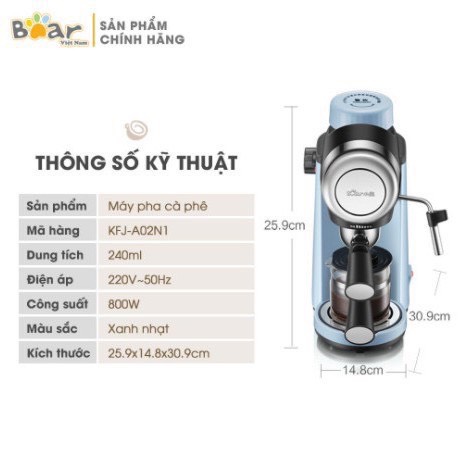 MÁY PHA CÀ PHÊ ESPRESSO BEAR CF-B20V1