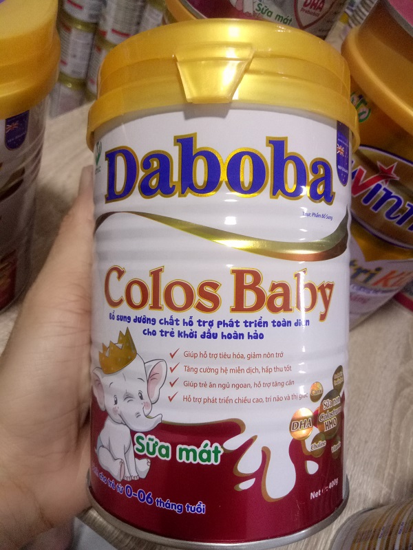 Sữa bột Colos Baby Daboba - phát triển toàn diện cho trẻ 0-6 tháng tuổi