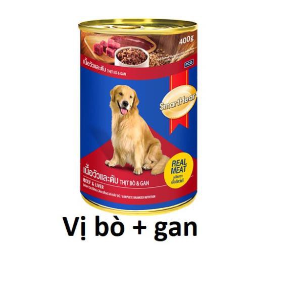 [HCM]Pate cho chó dạng lon 400gr - Smartheart thức ăn mềm cho cún