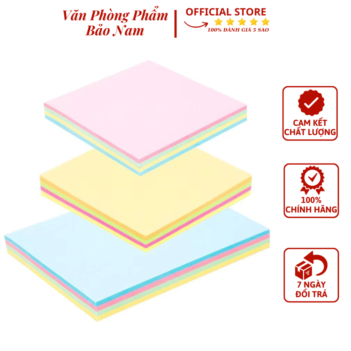Giấy note 4 màu vuông guangbo zgt9373 - văn phòng phẩm bảo nam