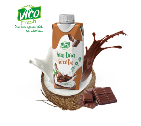 1 Sữa Dừa Vico Fresh Socola 330ml