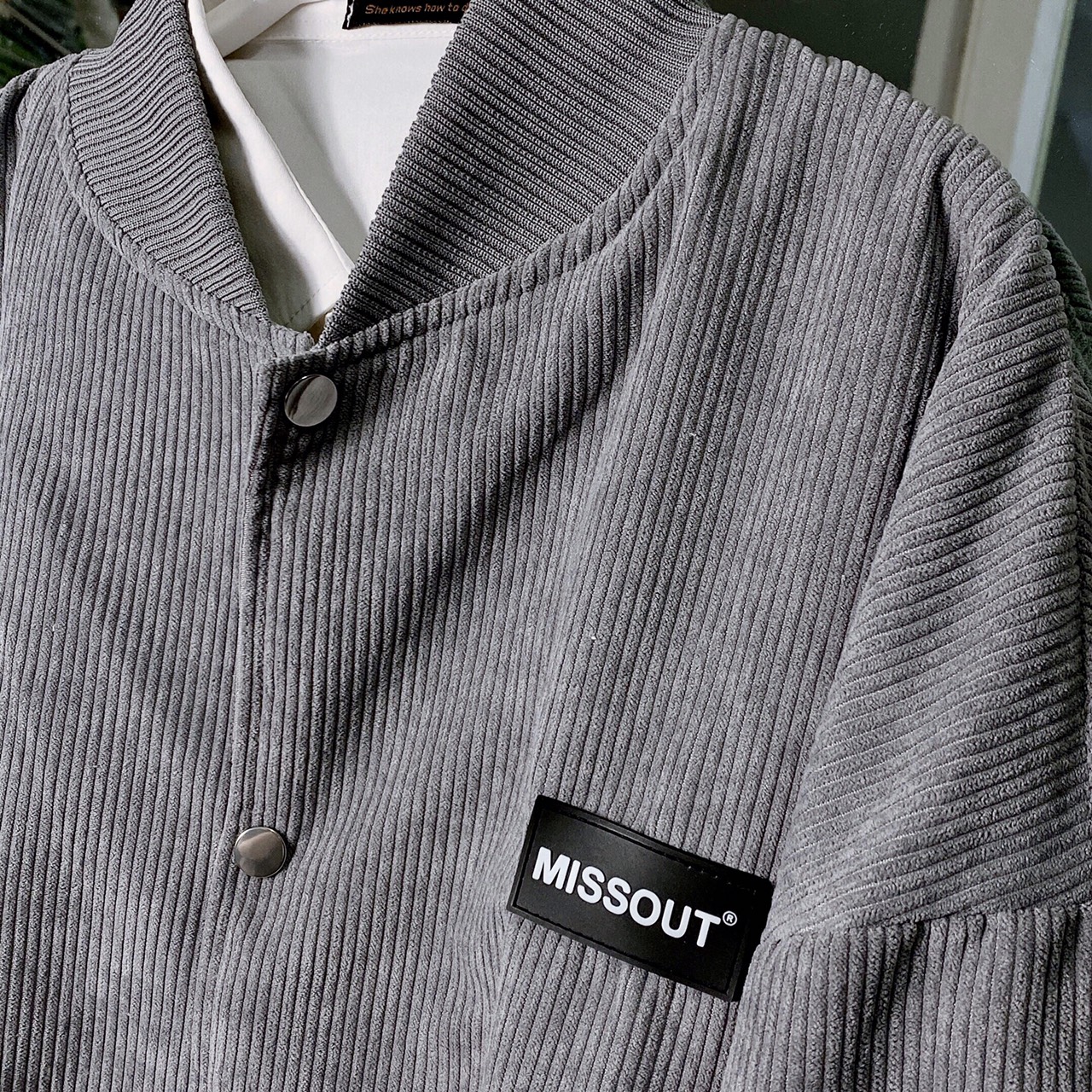 Áo khoác bomber Missout nam nữ