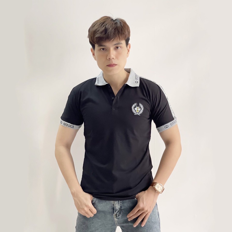 O thun Polo nam in họa tiết, vải cá sấu Cotton xuất xịn,chuẩn form