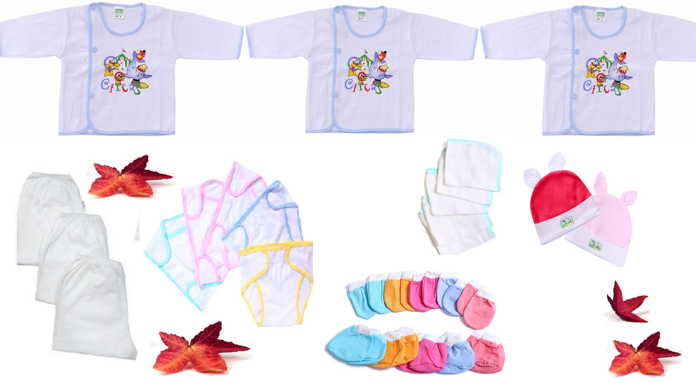 Combo 28 món đồ cho trẻ sơ sinh từ 0 đến 3 tháng tuổi dài Tay