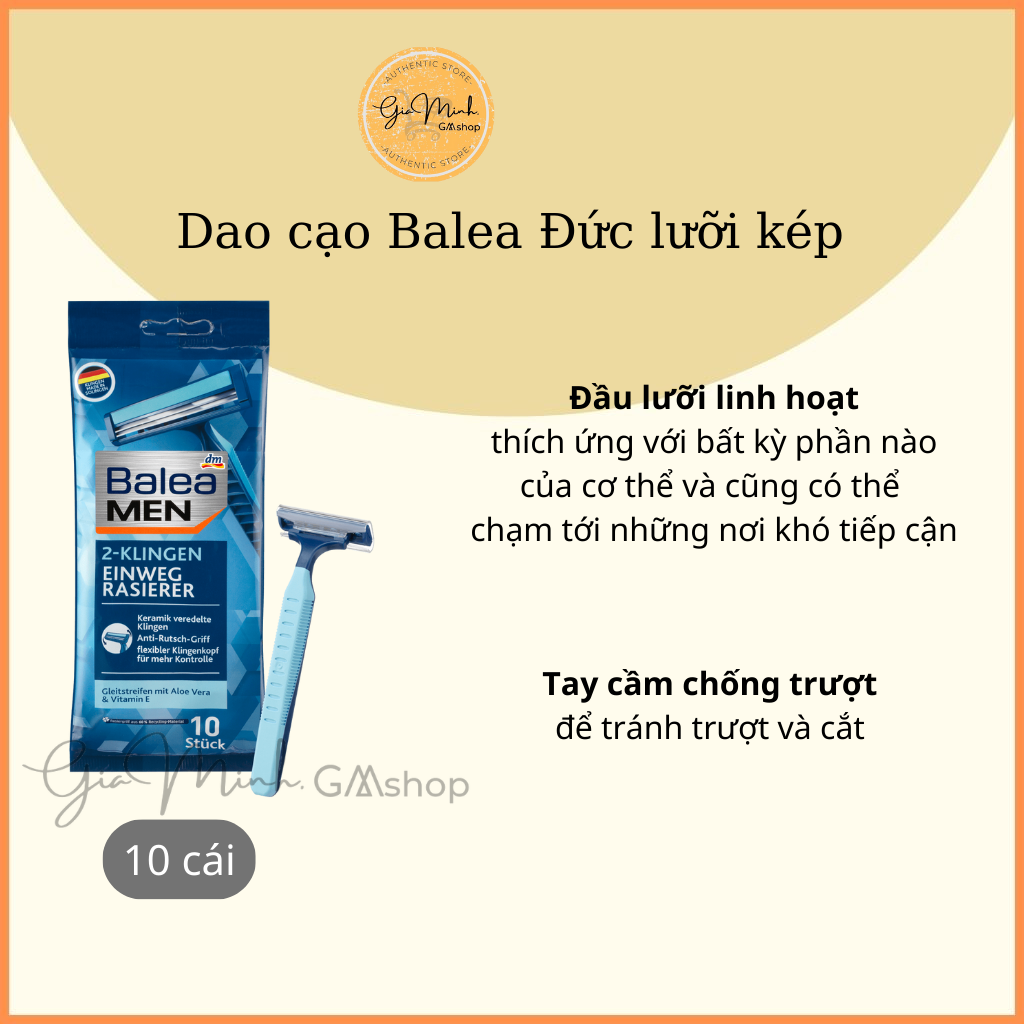Dao Cạo Lưỡi Kép Balea - Nội địa Đức