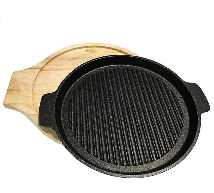 [HCM]Chảo nướng BBQ gang chống dính 22cm Dragon