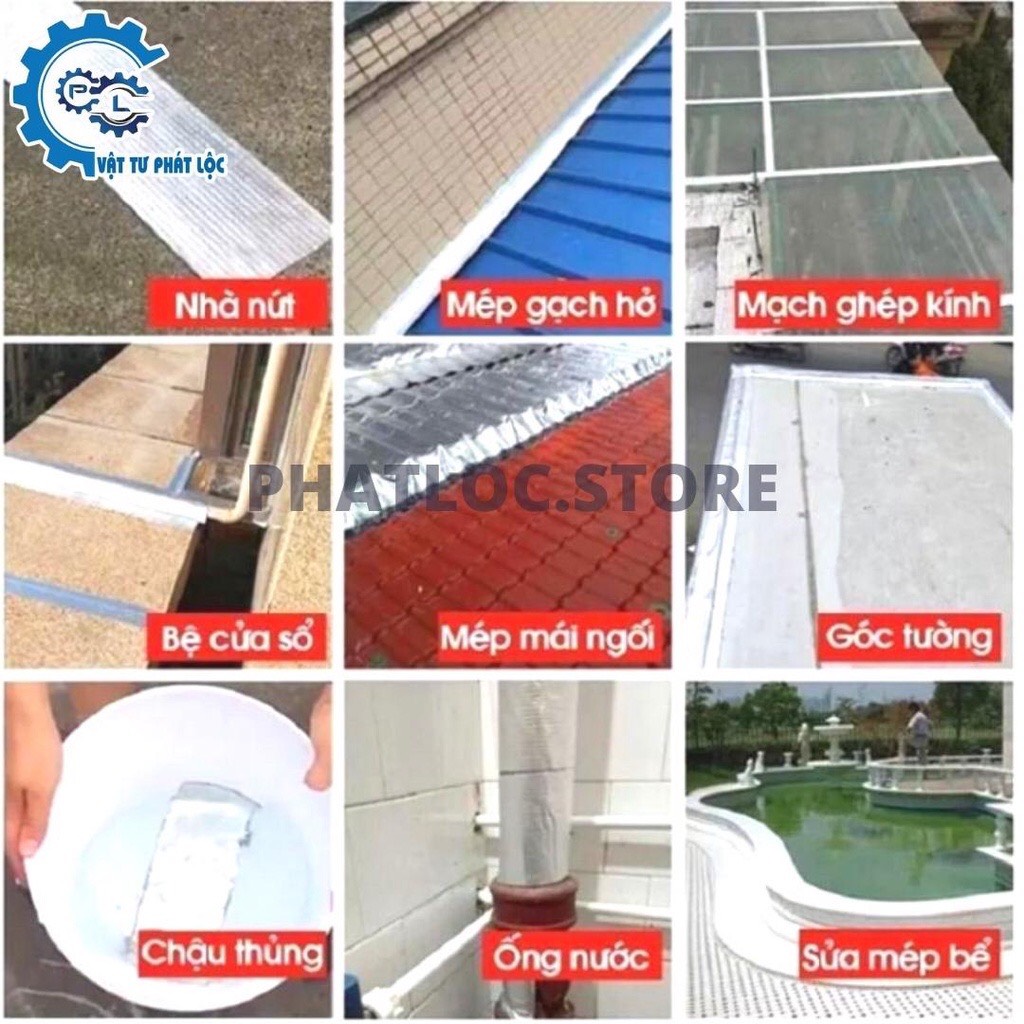 Keo dán chống thấm chống dột mái tôn đa năng xử lý siêu tốc ( khổ rộng 1m)