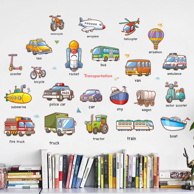 DECAL DÁN TƯỜNG PHƯƠNG TIỆN GIAO THÔNG