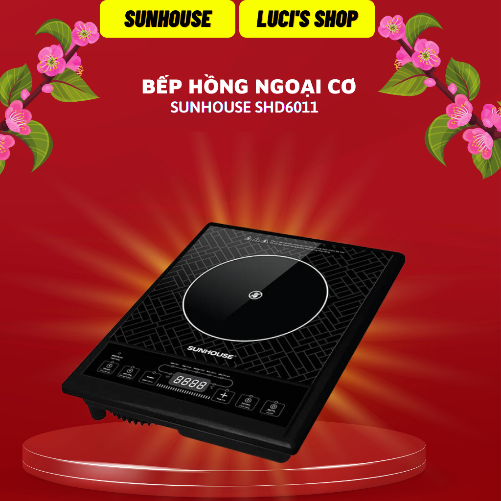 Bếp hồng ngoại cơ Sunhouse SHD6011 công suất 2000W nhiều chế độ nấu