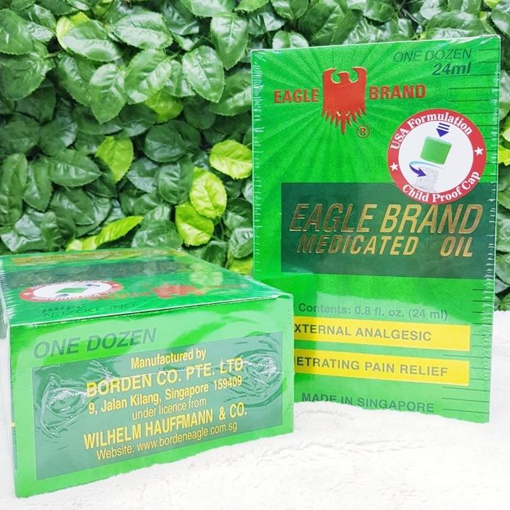 Dầu Gió Xanh Eagle Brand Mỹ Chính Hiệu 24ml