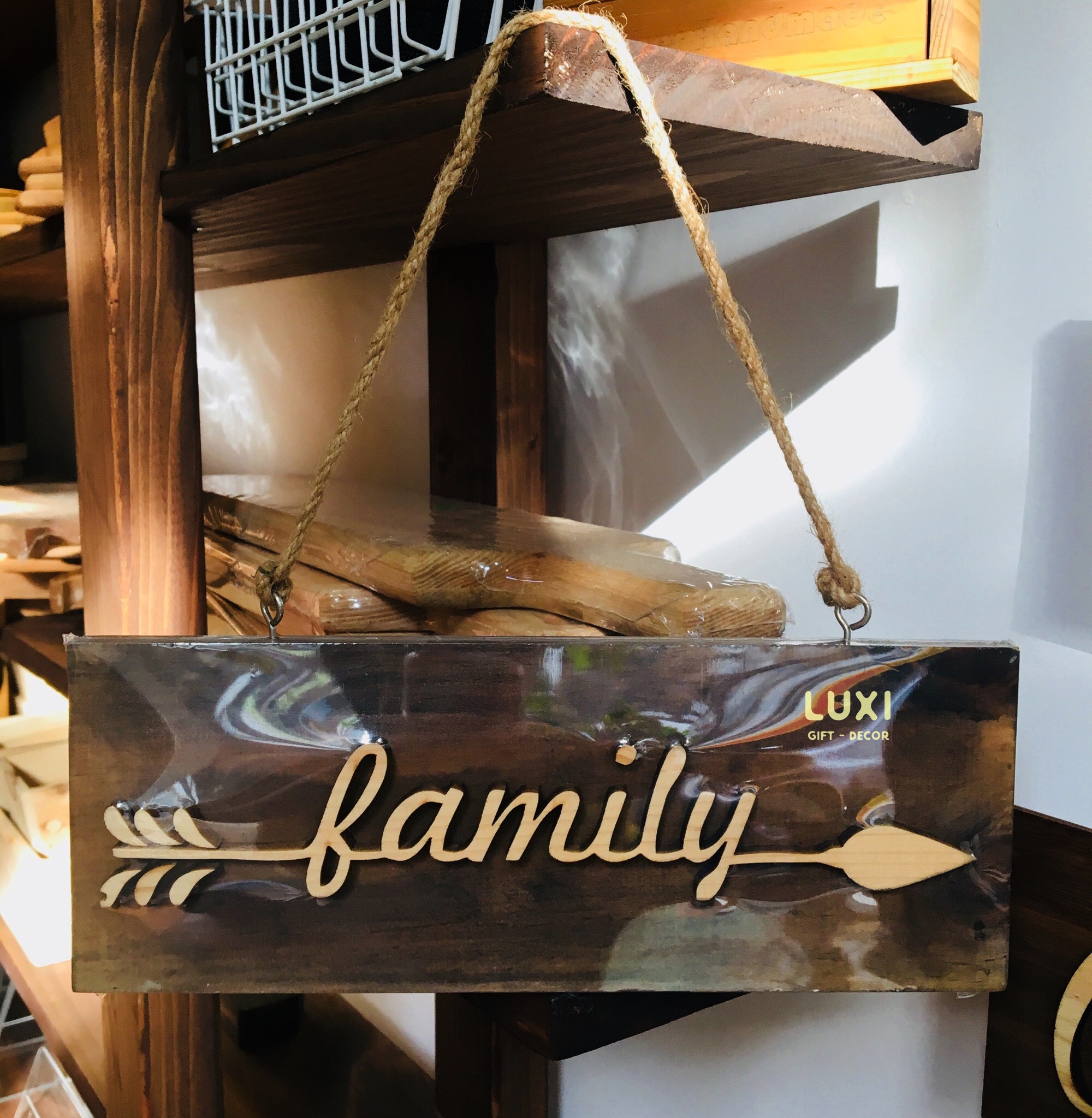 Bảng gỗ chữ treo tường trang trí (nhiều mẫu) - LUXI decor