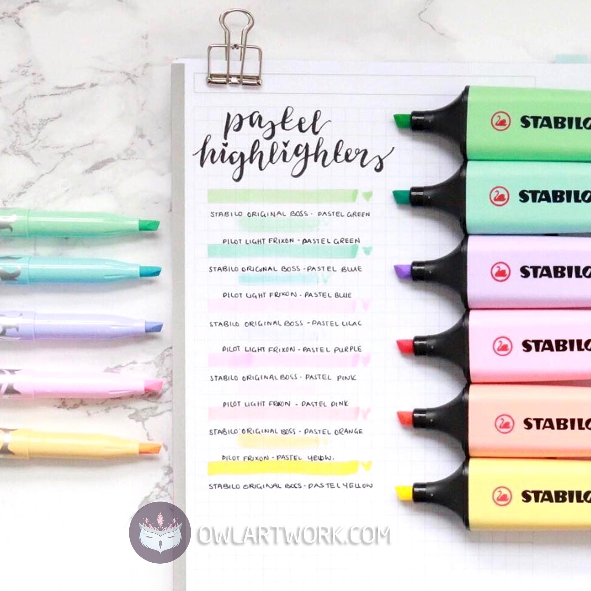 [HCM]Bút Dạ Đánh Dấu Stabilo Boss Highlighter - 6 màu Pastel (Made In Germany)