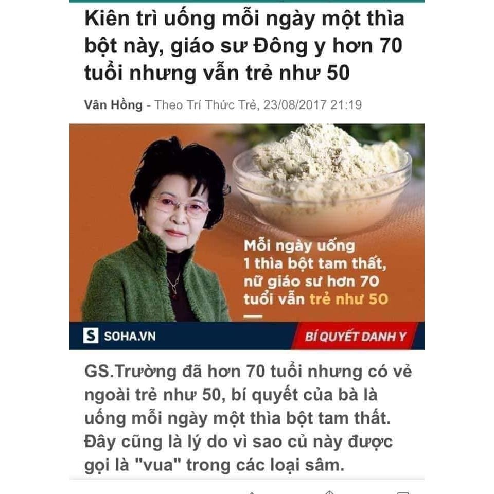 Củ Tam Thất Bắc Khô 100g ( loại 5 củ )