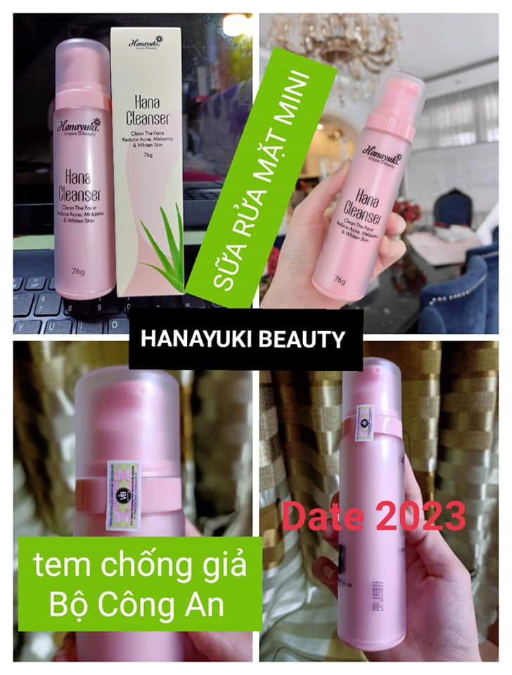 [Chính hãng-Date 2027] SỮA RỬA MẶT KHÔNG BỌT MINI HANAYUKI 76G - HANA CLEANSER MINI