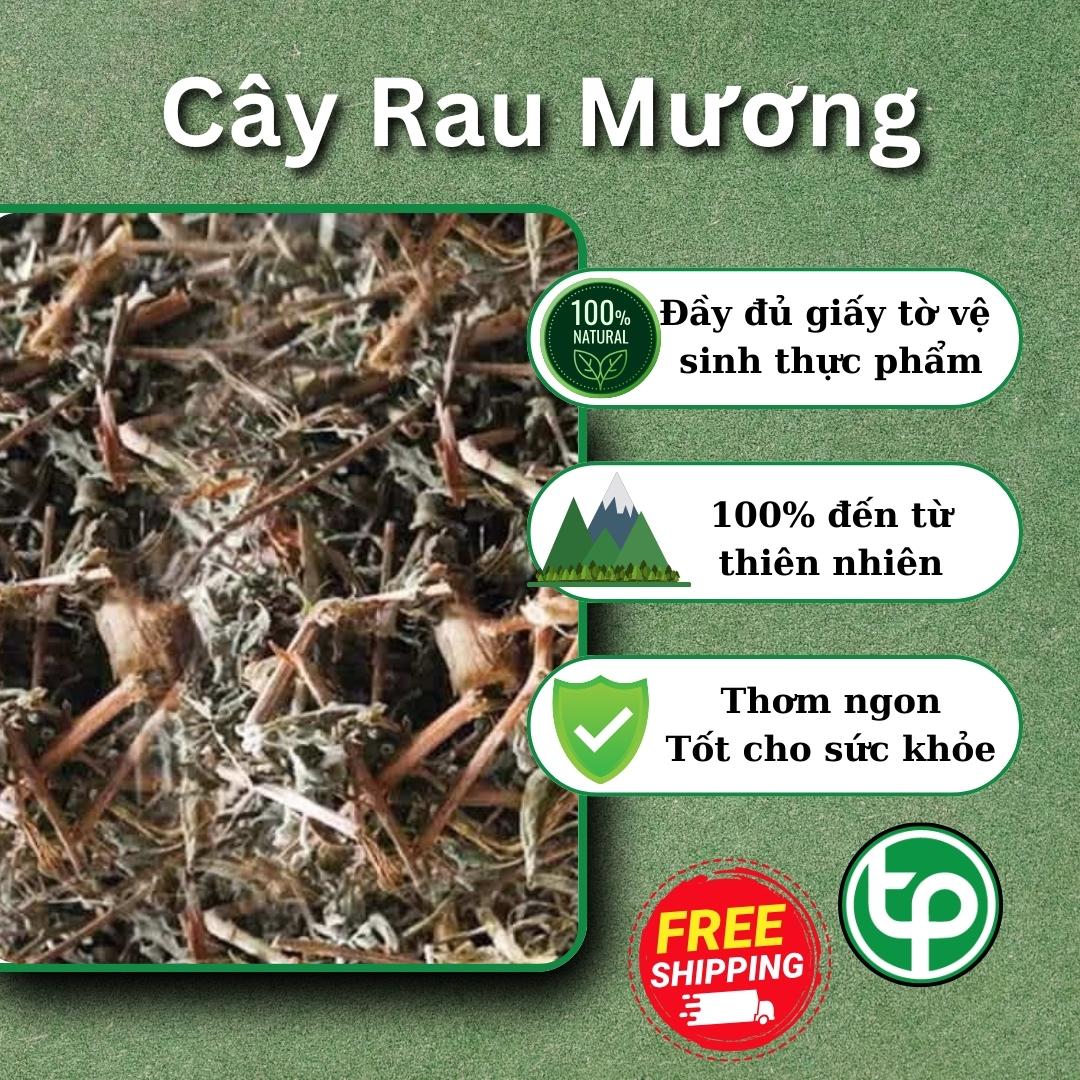 Cây rau mương sấy khô 500g - Tấn phát