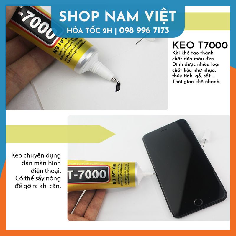 Keo Acrylic B7000/T7000/E8000/T8000 Dán Kính Điện Thoại, Dán Giày, Dán Nhựa, Kim Loại, Gỗ, Đá, Thủy Tinh, Da