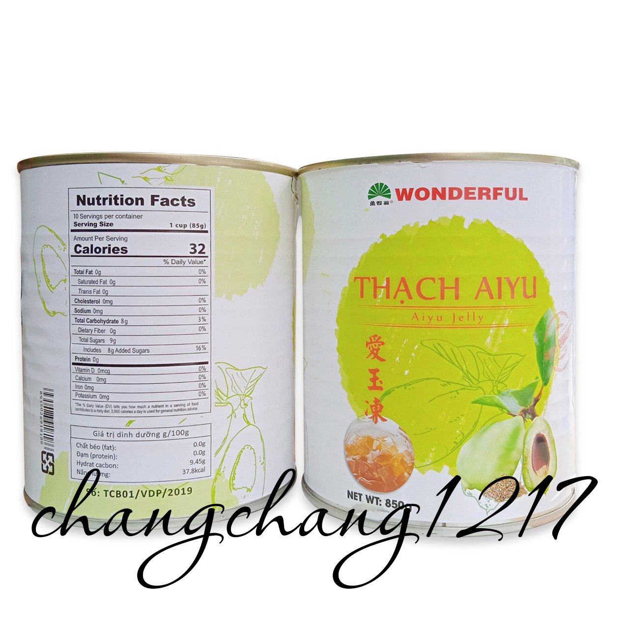 Thạch Aiyu Wonderful Lon 850gr