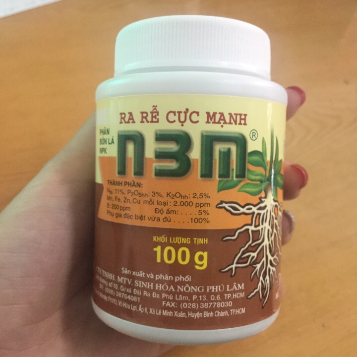Phân bón kích rễ mạnh N3M 100gr