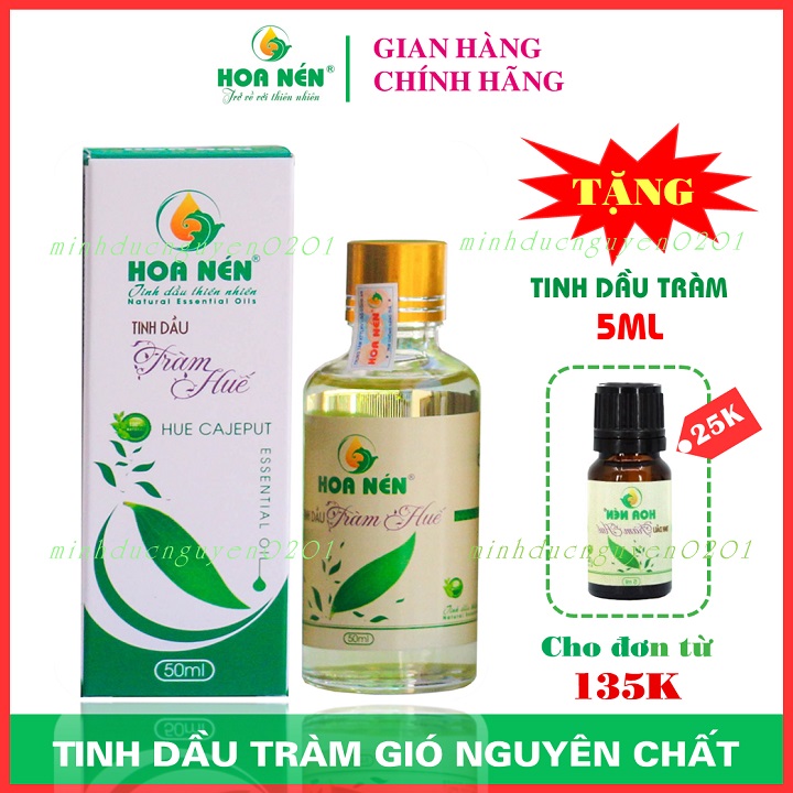 BÁO GIÁ TINH DẦU TRÀM HAPAKU NGUYÊN CHẤT | Shopee Lazada Sendo Tiki mới nhất 28 Tinh dầu tràm Huế nguyên chất Hoa Nén 50ml - Dầu tràm gió thiên nhiên giúp giữ ấm, phòng ho, cảm cho bé hiệu quả - Tinh dầu tràm được kiểm định chất lượng chặt chẽ