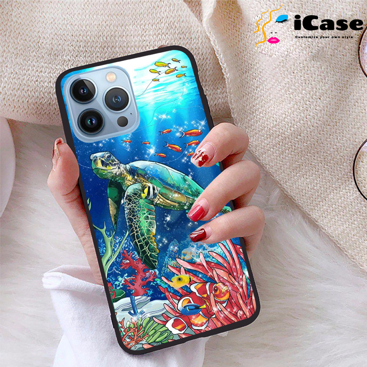 Ốp lưng iPhone 13 Pro Max viền dẻo TPU BST Sea
