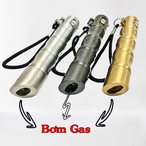 Bật Lửa Gas Đá Rảnh Tay Hình Cây Trúc ( Cây Tre ) ( Lửa Khò - Xài Gas - Nhiều Màu )