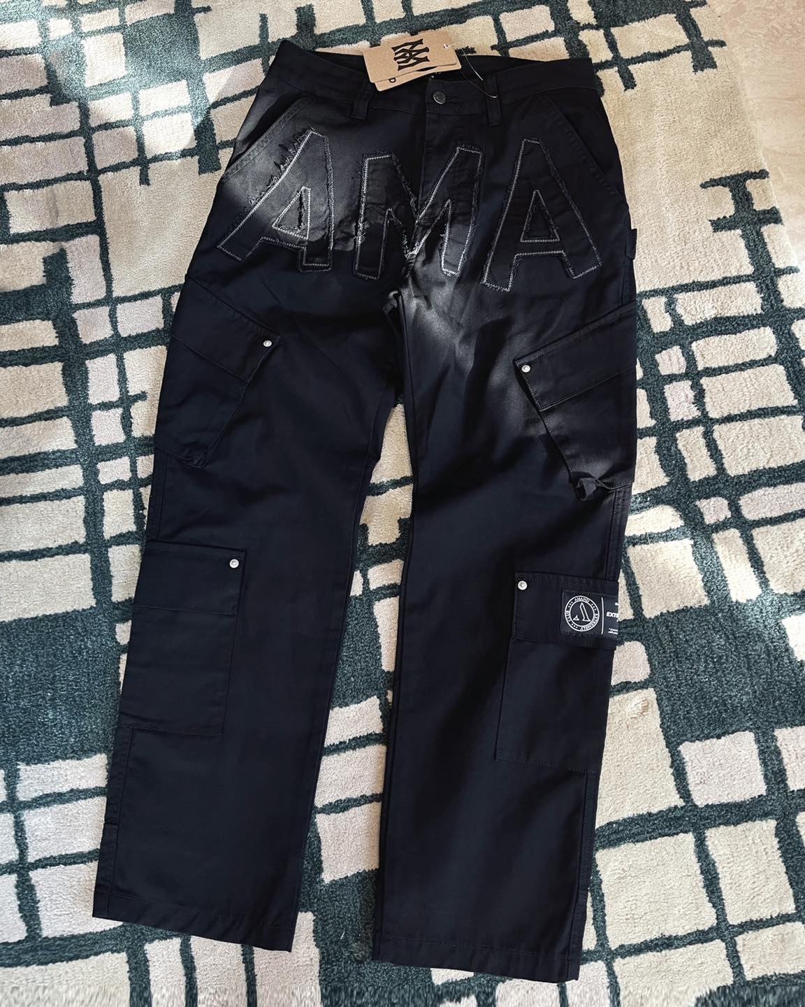 Quần Jean Amand Immortal Canvas Cargo Pants - Black/ QB039