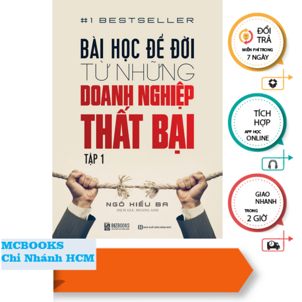 Sách - Bài Học Để Đời Từ Những Doanh Nghiệp Thất Bại (Tập 1) - Bizbooks Sách kinh doanh - McBooks