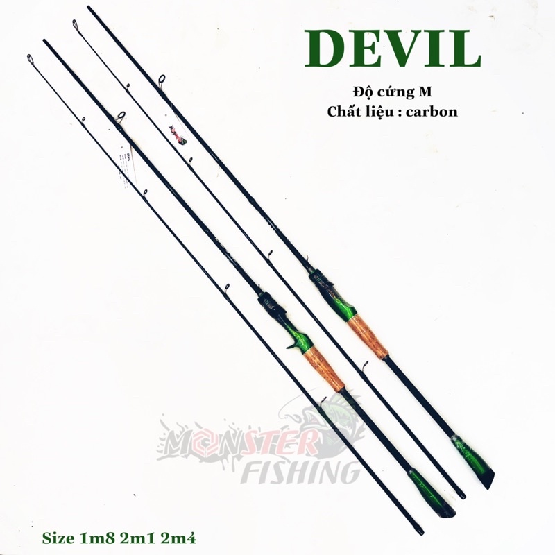 Cần câu lure monster devil siêu khoẻ siêu rẻ sale