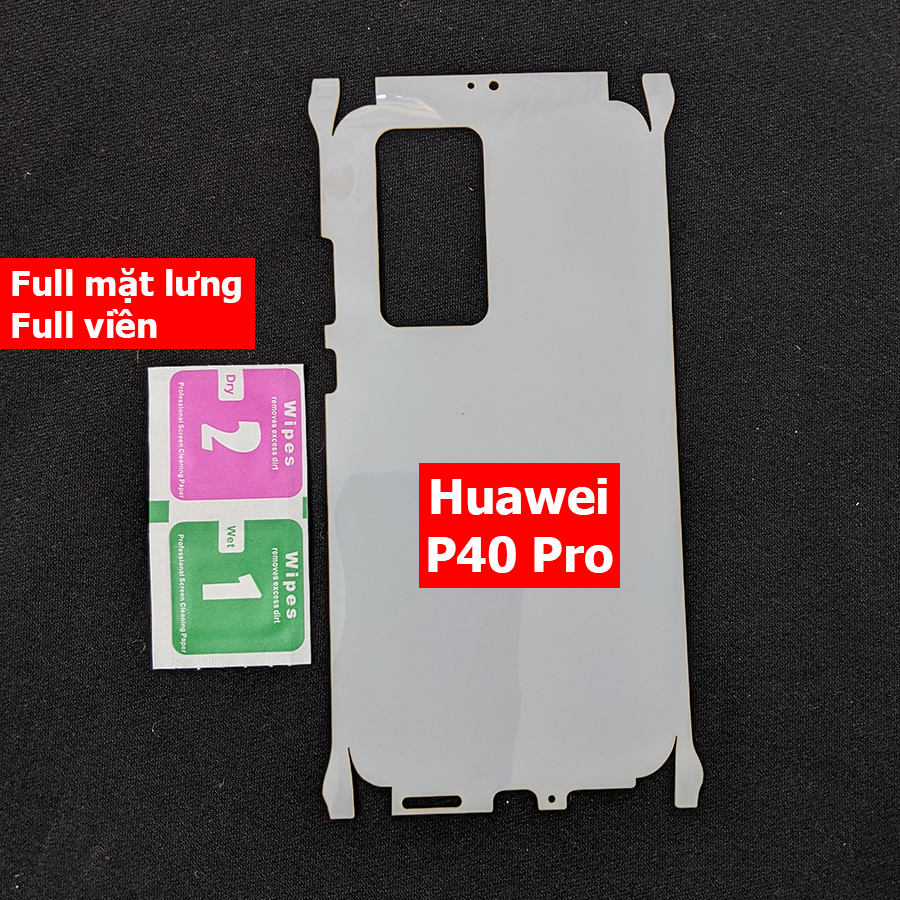 Miếng dán PPF full lưng viền full màn hình Huawei P40 Pro