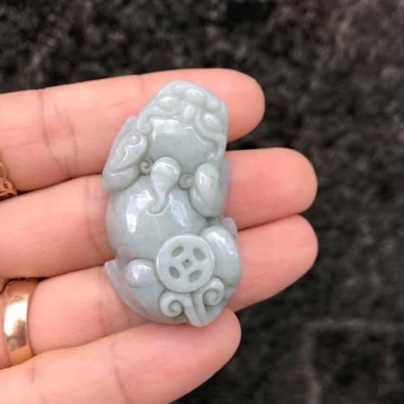 TỲ HƯU NGỌC CẨM THẠCH TRẮNG SIZE LỚN
