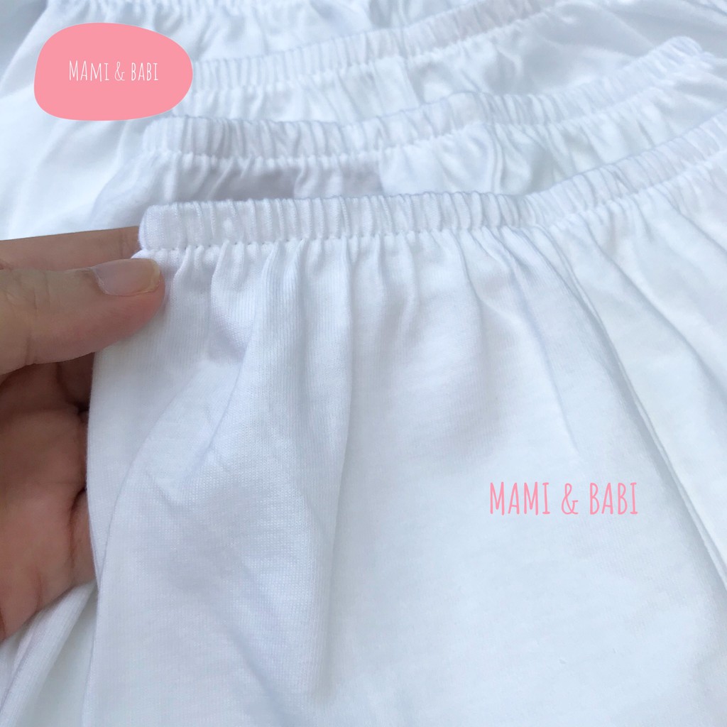 Quần Dài Trắng Sơ Sinh Cho Bé Hello B&B
