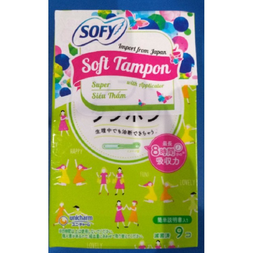 Băng Vệ Sinh Siêu Thấm Soft Tampon Super SOFY 9 miếng