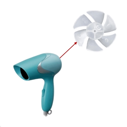 CÁNH QUẠT MÁY SẤY TÓC DC 6 CÁNH TRỤC 2MM