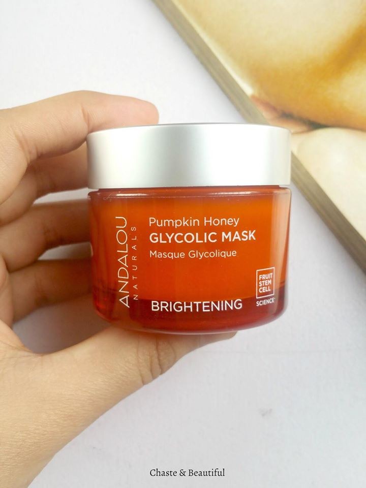 Mặt nạ bí đỏ sáng da andalou naturals pumpkin honey glycolic mask 50ml chính hãng